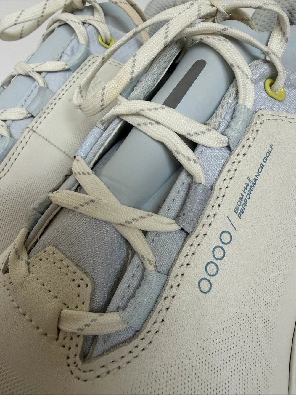 ECCO BIOM H4 Golf Shoes Mens 46 US 12-12.5 Gore-Tex White Blue Performance
